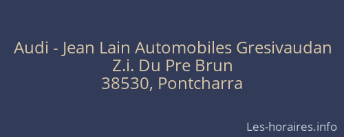 Audi - Jean Lain Automobiles Gresivaudan