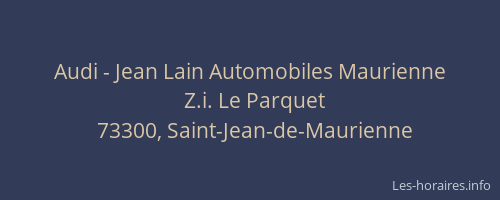Audi - Jean Lain Automobiles Maurienne