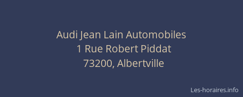 Audi Jean Lain Automobiles
