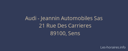Audi - Jeannin Automobiles Sas