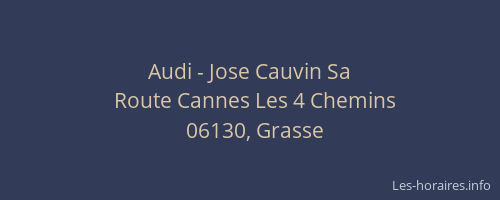 Audi - Jose Cauvin Sa