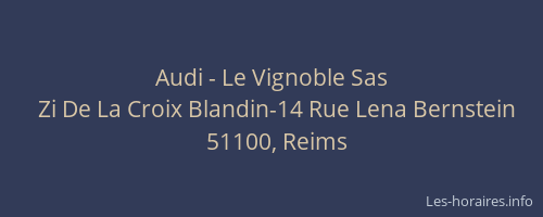 Audi - Le Vignoble Sas