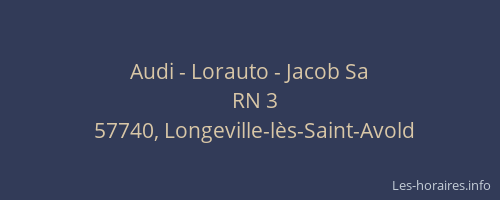 Audi - Lorauto - Jacob Sa