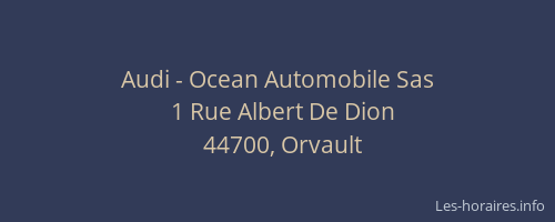 Audi - Ocean Automobile Sas