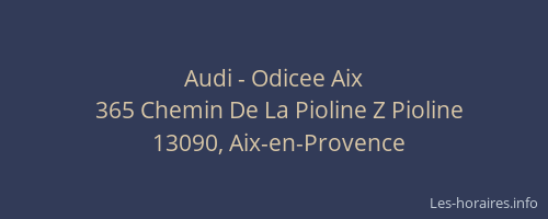 Audi - Odicee Aix