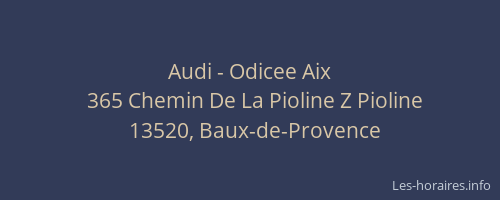 Audi - Odicee Aix