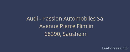 Audi - Passion Automobiles Sa