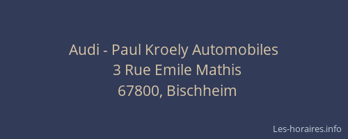 Audi - Paul Kroely Automobiles