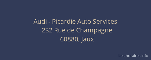 Audi - Picardie Auto Services