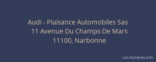 Audi - Plaisance Automobiles Sas