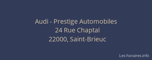 Audi - Prestige Automobiles
