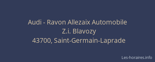 Audi - Ravon Allezaix Automobile