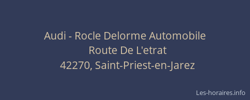 Audi - Rocle Delorme Automobile
