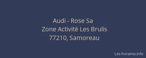 Audi - Rose Sa