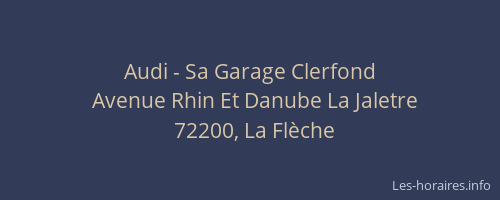 Audi - Sa Garage Clerfond