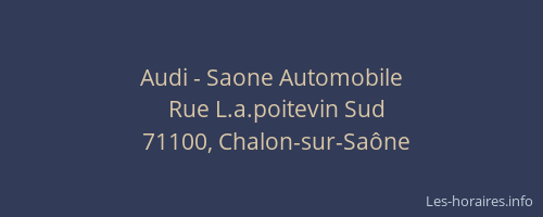 Audi - Saone Automobile