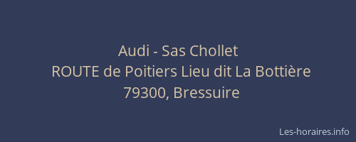Audi - Sas Chollet