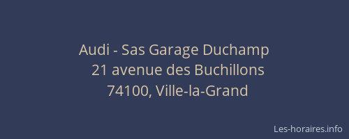 Audi - Sas Garage Duchamp