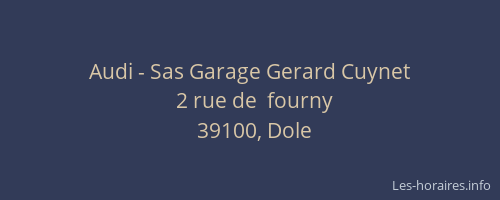 Audi - Sas Garage Gerard Cuynet
