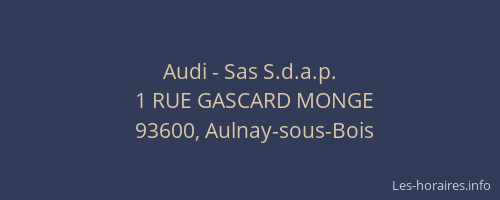 Audi - Sas S.d.a.p.