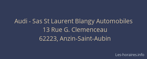 Audi - Sas St Laurent Blangy Automobiles