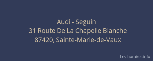 Audi - Seguin