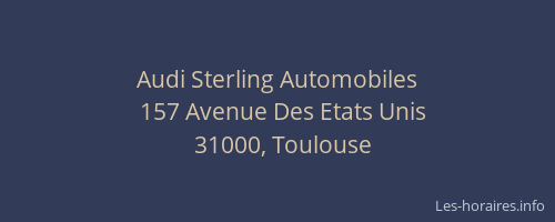 Audi Sterling Automobiles