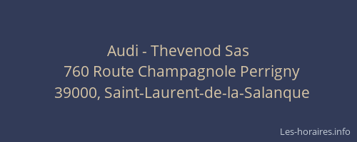 Audi - Thevenod Sas
