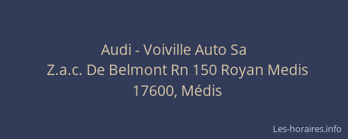 Audi - Voiville Auto Sa