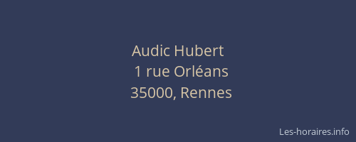 Audic Hubert