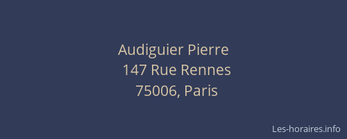 Audiguier Pierre
