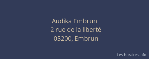 Audika Embrun