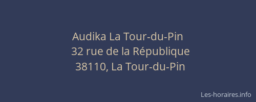 Audika La Tour-du-Pin