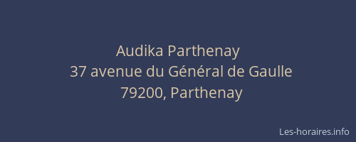 Audika Parthenay
