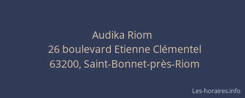 Audika Riom
