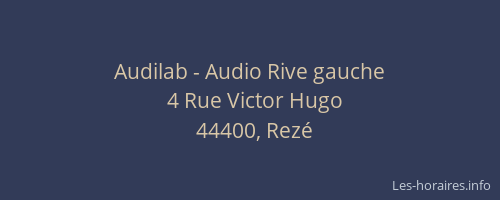 Audilab - Audio Rive gauche