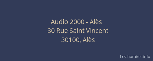 Audio 2000 - Alès