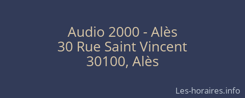 Audio 2000 - Alès