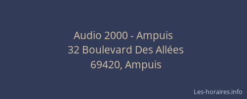 Audio 2000 - Ampuis