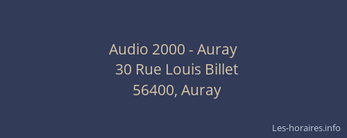 Audio 2000 - Auray