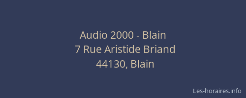 Audio 2000 - Blain