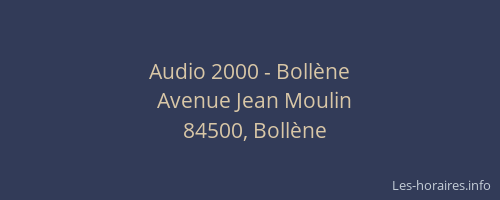Audio 2000 - Bollène
