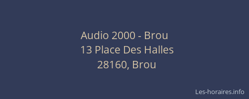 Audio 2000 - Brou