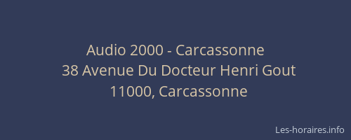 Audio 2000 - Carcassonne