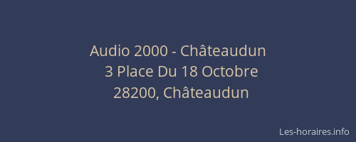 Audio 2000 - Châteaudun