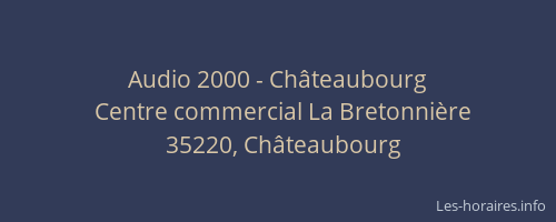 Audio 2000 - Châteaubourg