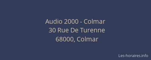 Audio 2000 - Colmar