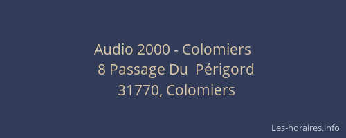 Audio 2000 - Colomiers