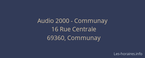 Audio 2000 - Communay
