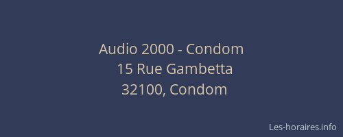 Audio 2000 - Condom